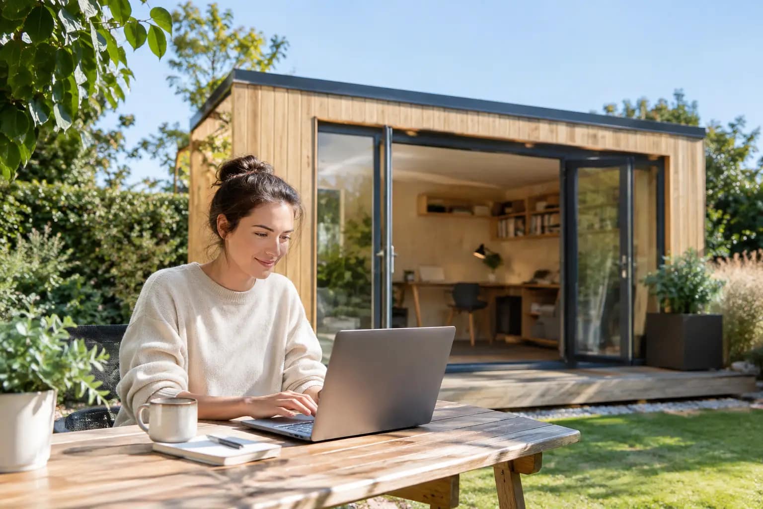 Créer un projet professionnel depuis son jardin